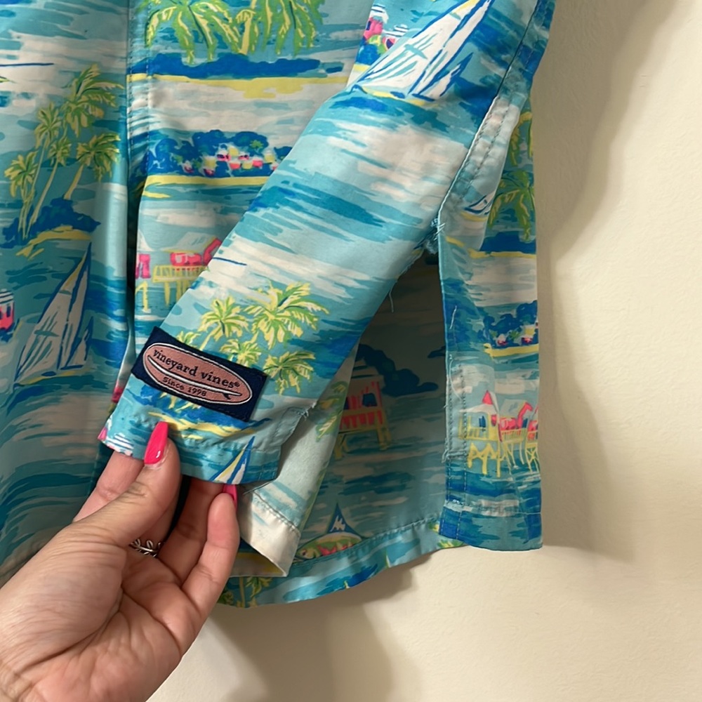 Vineyard Vines Men’s 7” Printed Chappy Coastal Print Swim Trunks XS - Picture 4 of 10